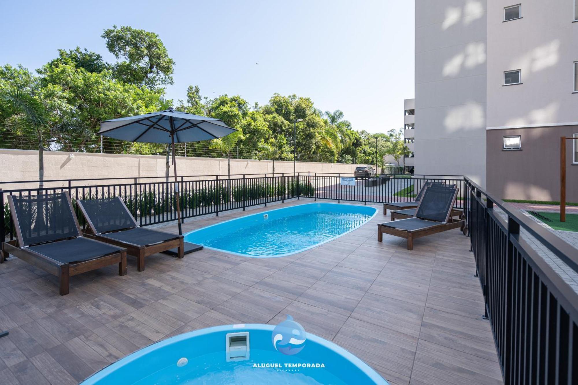 Appartamento Apartamento 150M Da Praia Com Sacada, Wi-Fi Ar Condicionado, Piscina, Portaria 24H, Playground E Vaga De Garagem Piçarras Esterno foto